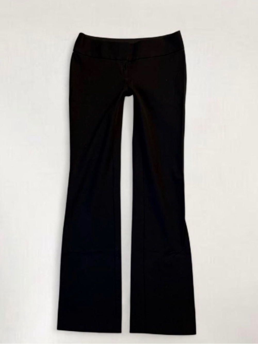 Office Siren Ann Taylor Loft Black Low Rise Flare Dress Trousers Women's 0